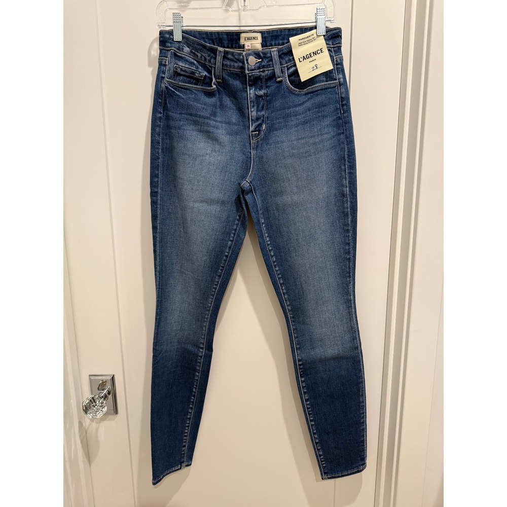 NWT L'AGENCE Marguerite High Rise Skinny Jeans‎ - Size 28 - Picture 4 of 7